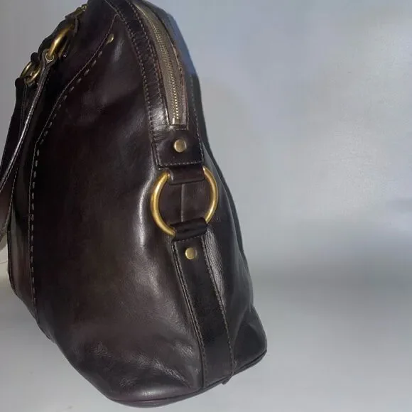 Authentic Yves Saint Laurent Brown Muse Leather Satchel - Picture 3 of 16